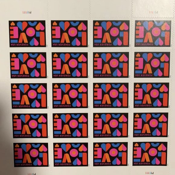 USPS Love Till 2021 Forever Sta Wedding Anniversary Postcard mps  (200 Pieces) - Picture 1 of 3